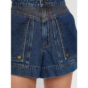 Celene Denim Short | Indigo - Bottoms