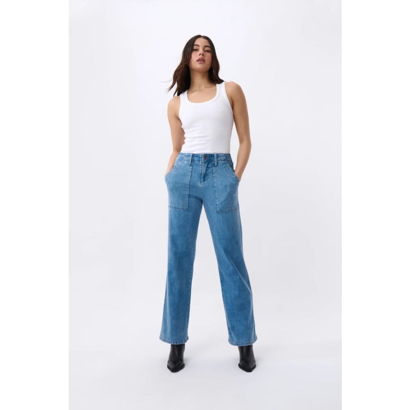 Celeste Pant Long | 70’s Blue - Bottoms