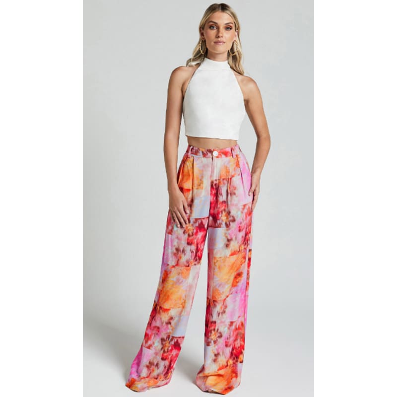 Chamika Wide Leg Pant | Marsielle Print - Bottoms