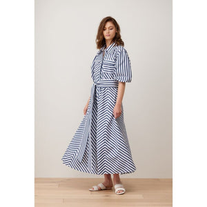 Chapel Hill Dress | Navy Stripe - Dress