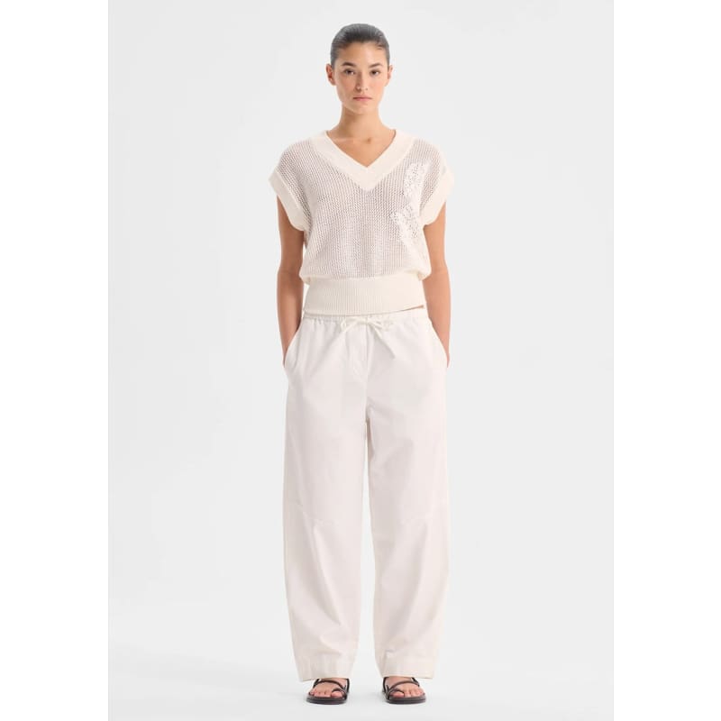 Chiara Knit Vest | White Knitwear