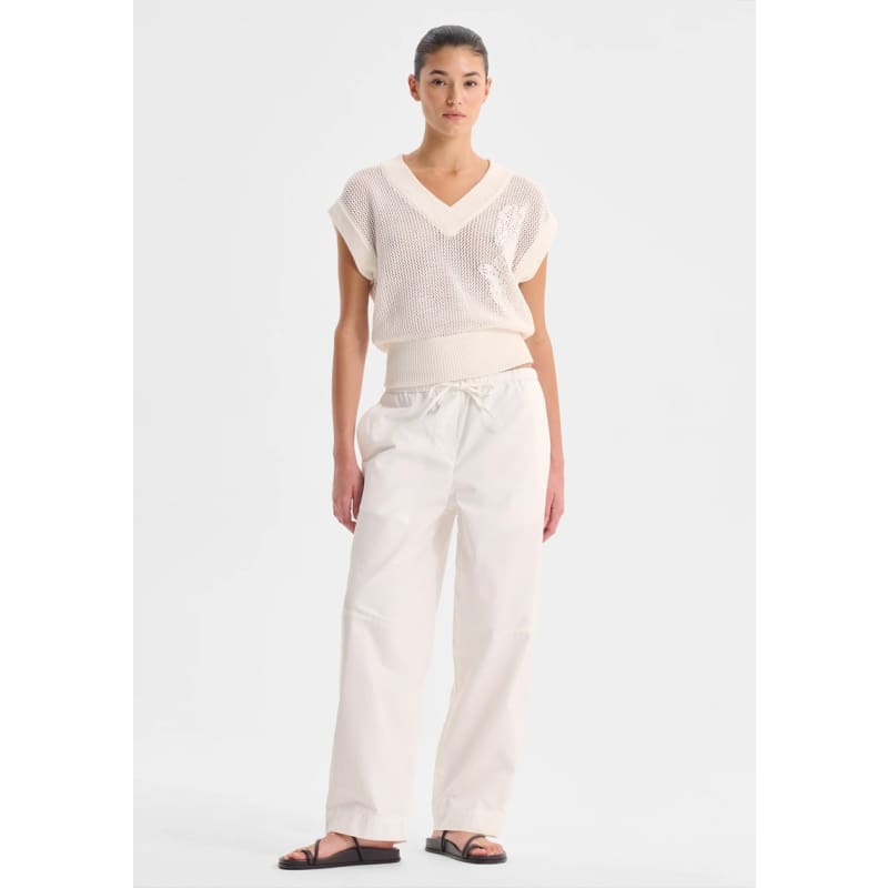 Chiara Knit Vest | White Knitwear