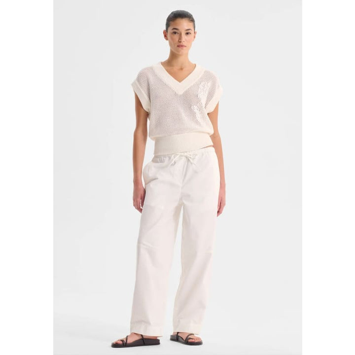 Chiara Knit Vest | White Knitwear