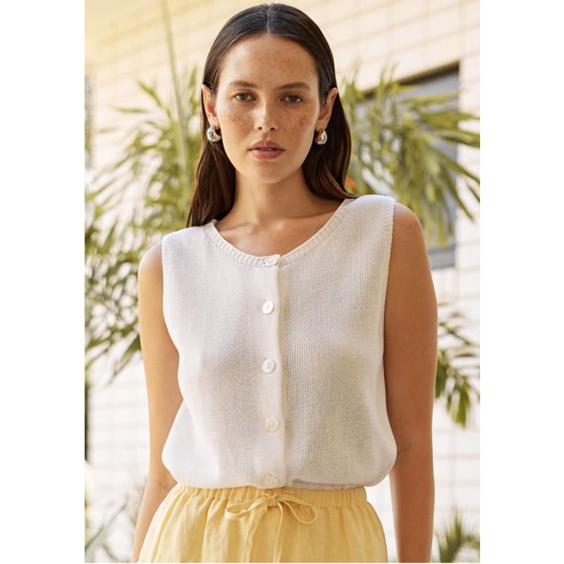 Cloe Top | White - Tops