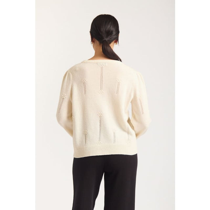 Clover Sweater | Ecru - Knitwear