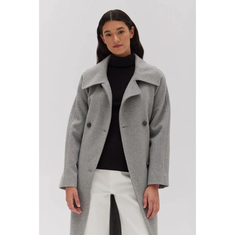 Cocoon Coat | Grey Marle - Jackets
