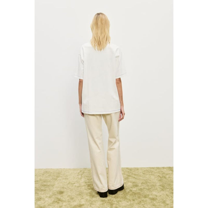 Contessa Disco Dogs Tee | Cream - Tops