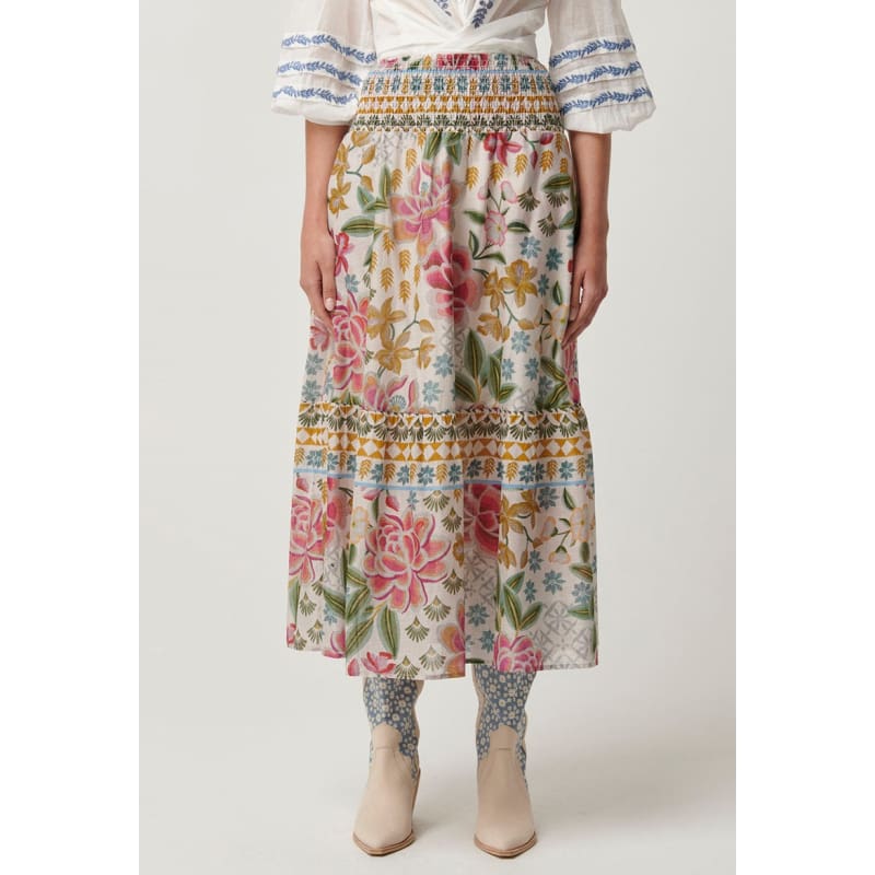 Cordelia Cotton Slub Skirt | Azalea Fields - Bottoms