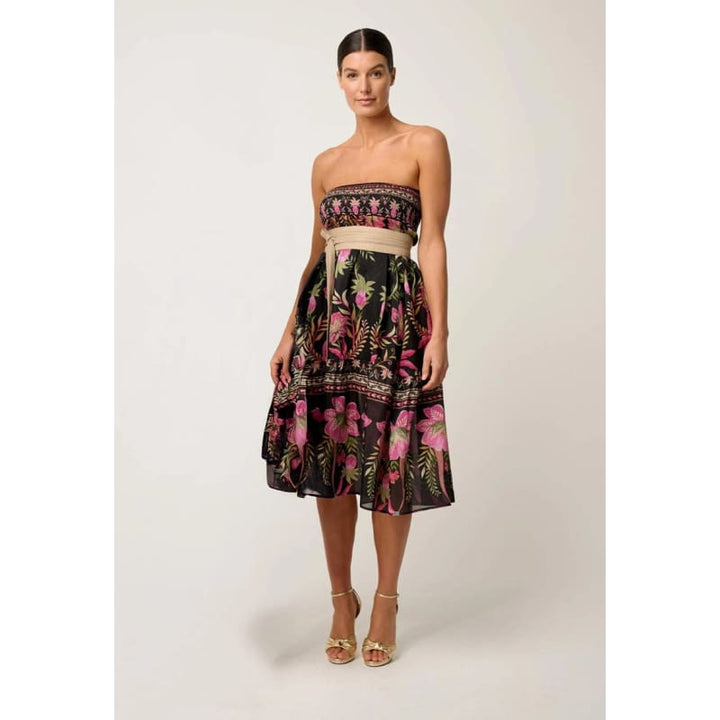 Cordelia Shirred Silk Cotton Skirt | Anthos Lotos - Bottoms
