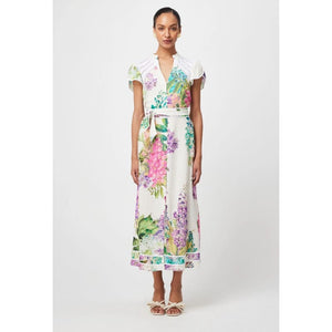 Cristina Linen Viscose Maxi Dress | Wisteria Alba - Dress