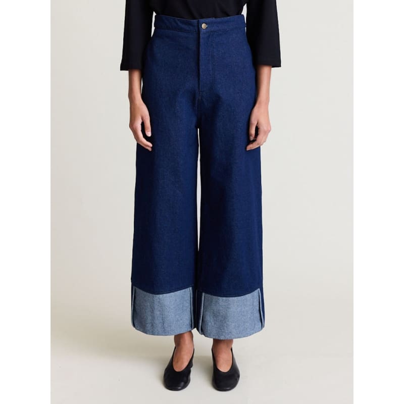 Cuff Denim Jean | Indigo - Bottoms