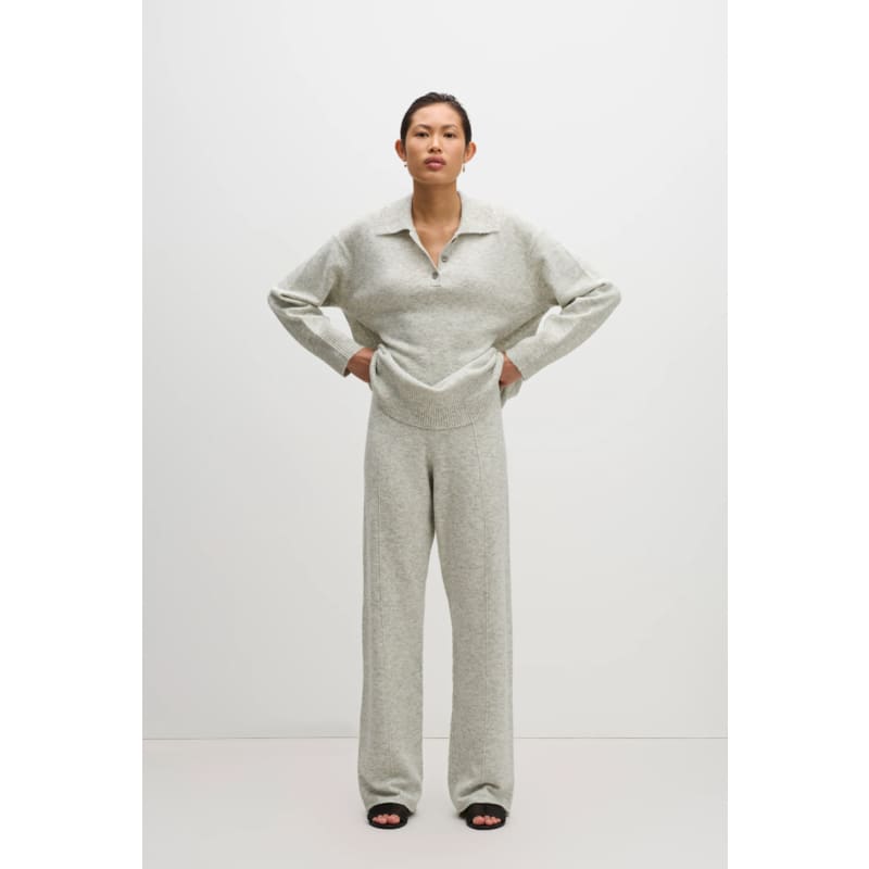 Dallas Knit Pant | Grey Marle - Bottoms
