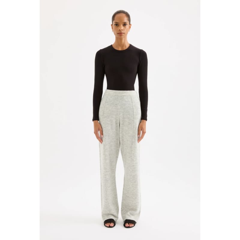 Dallas Knit Pant | Grey Marle - Bottoms