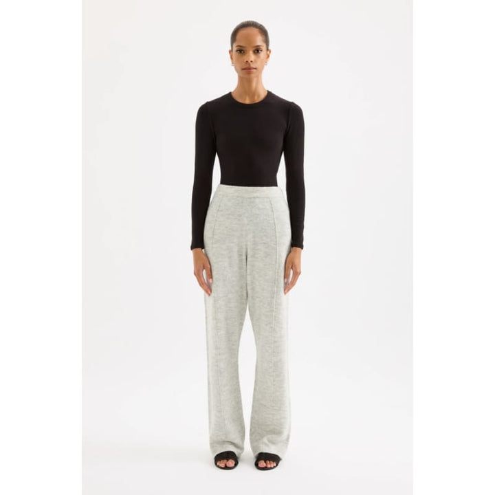 Dallas Knit Pant | Grey Marle - Bottoms