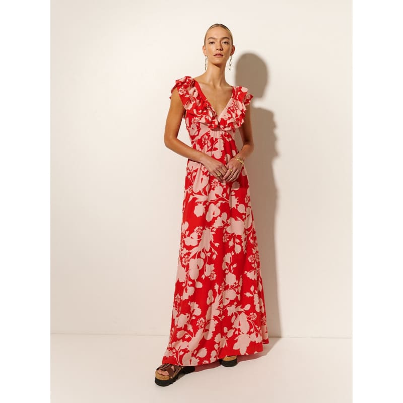 Delfina Ruffle Maxi Dress - Dress