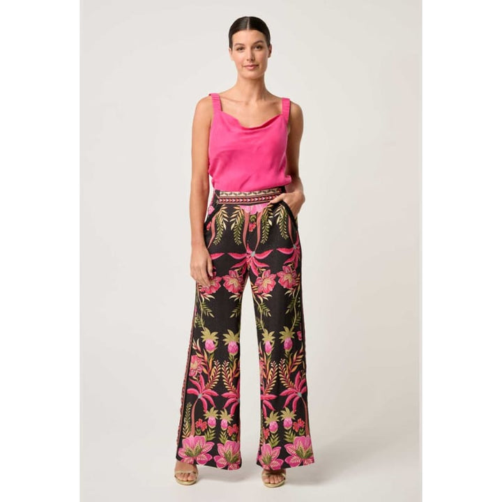 Delray Reversible Cupro Cami | Celosia Pink - Tops