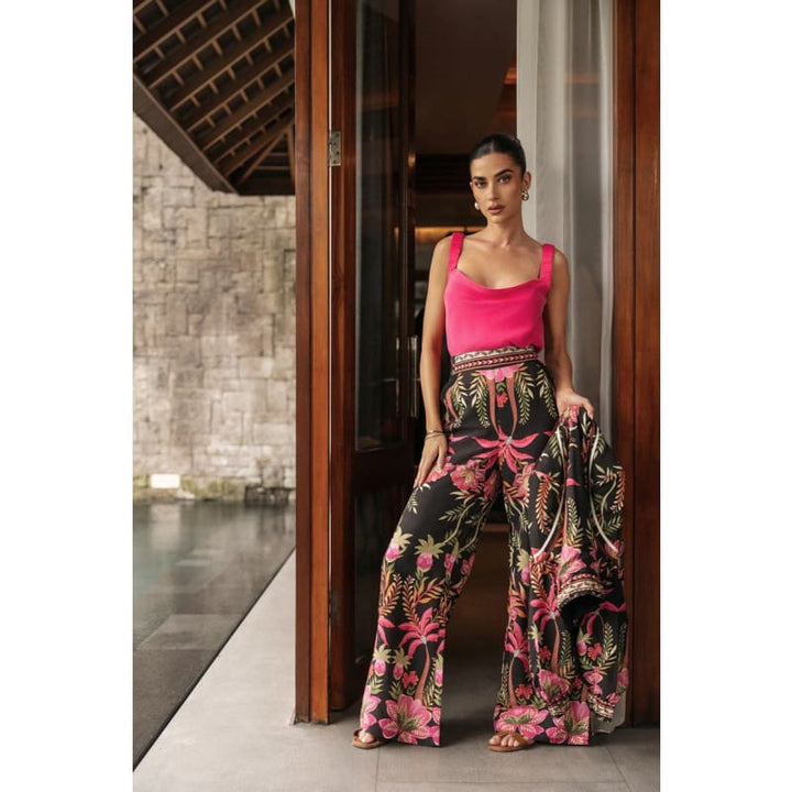 Delray Reversible Cupro Cami | Celosia Pink - Tops