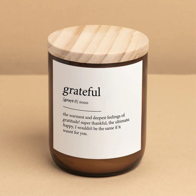 Dictionary Meaning Candle | Grateful - Accessories