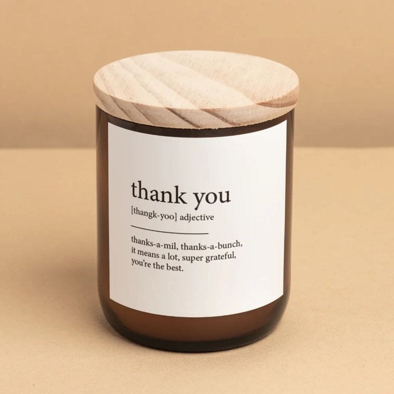 Dictionary Meaning Candle | Thank You - Accessories