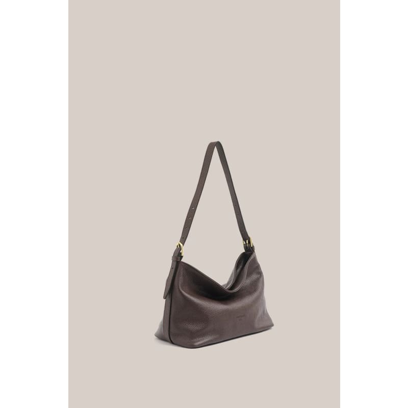 Eden Dark Chocolate Leather Shoulder Bag - Accessories