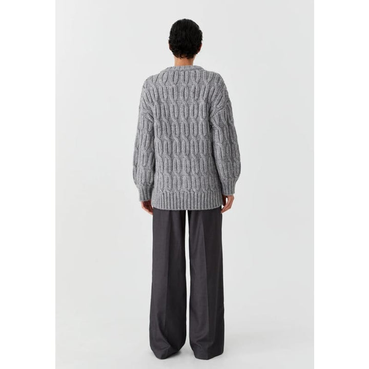 Eden Knit Cardigan | Grey - Knitwear