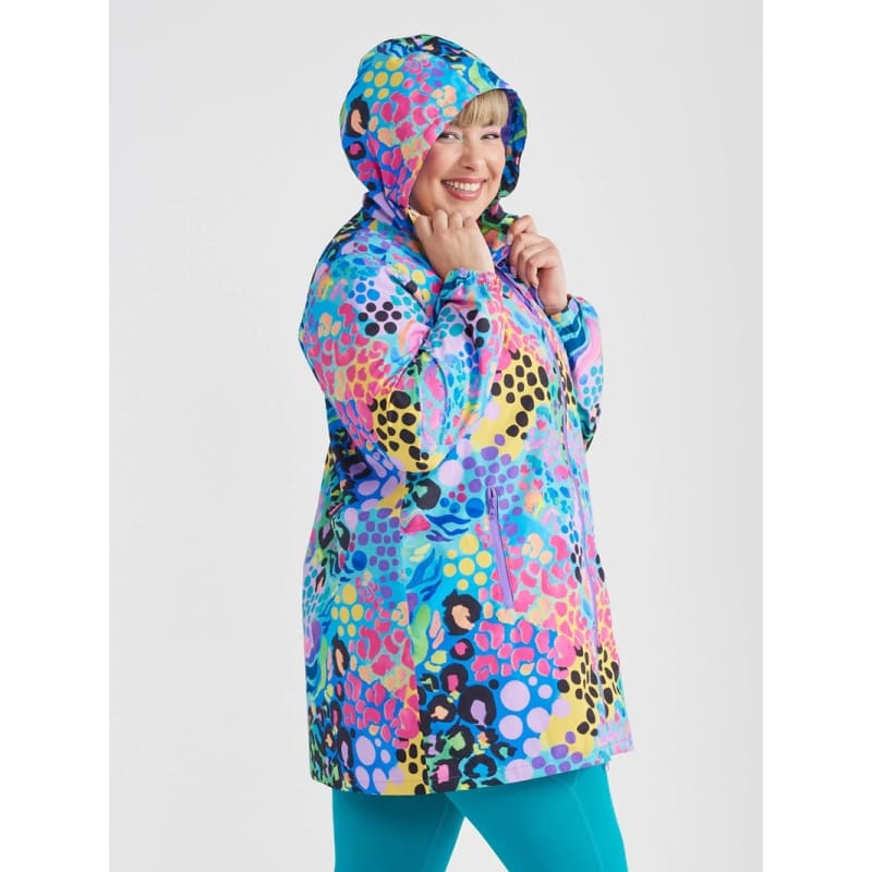 Electric Leopard Longline Raincoat - Jackets