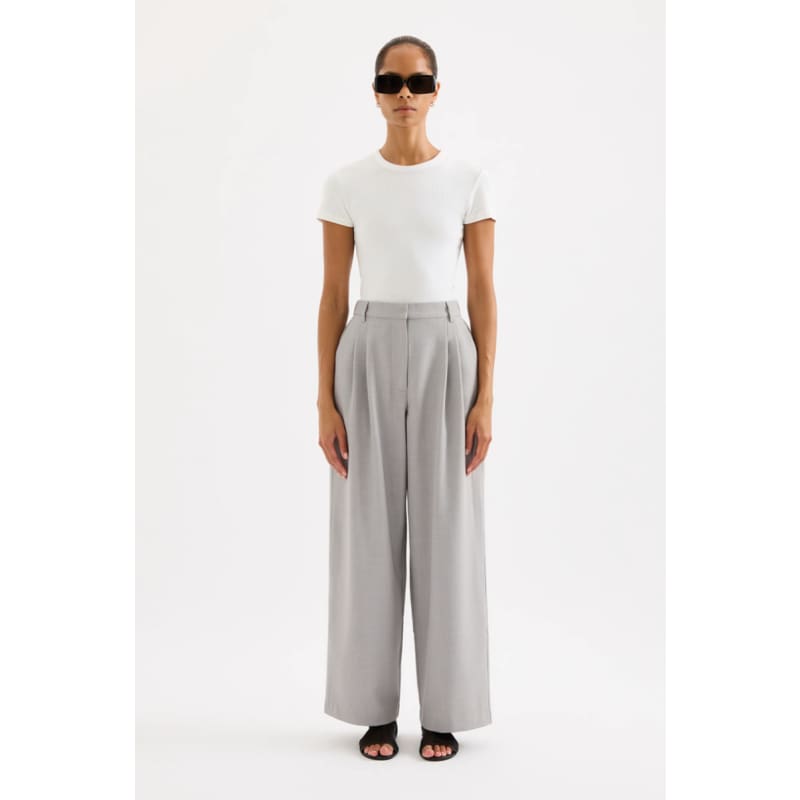 Elena Pant | Heather Grey - Bottoms