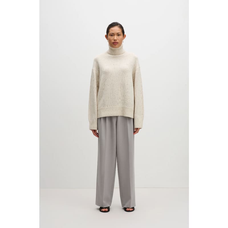 Elena Pant | Heather Grey - Bottoms