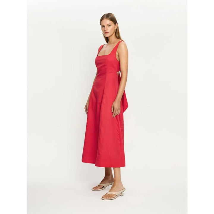 Elise Midi Dress | Red - Dress