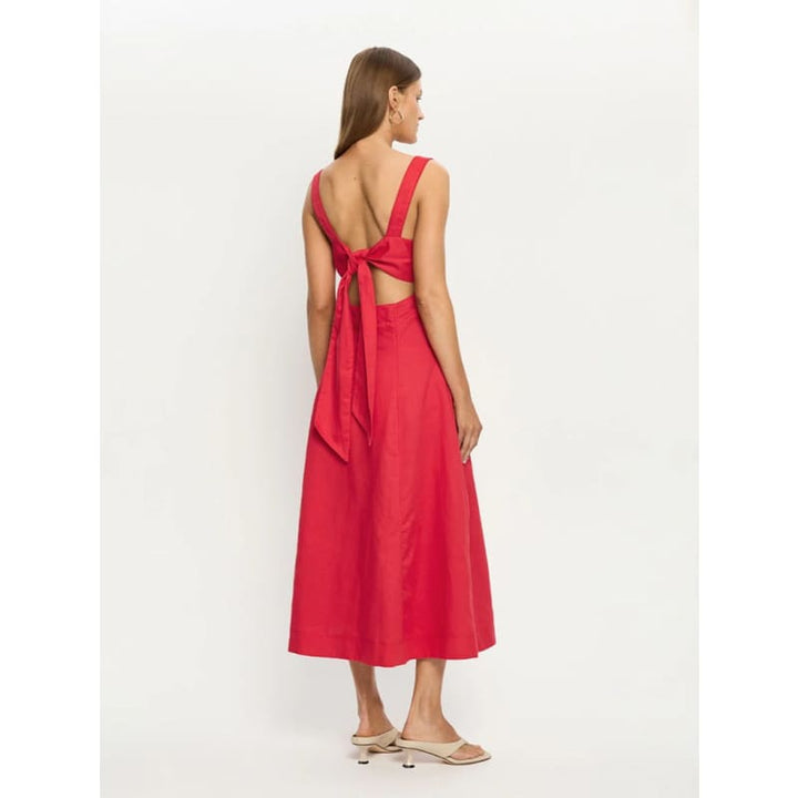 Elise Midi Dress | Red - Dress