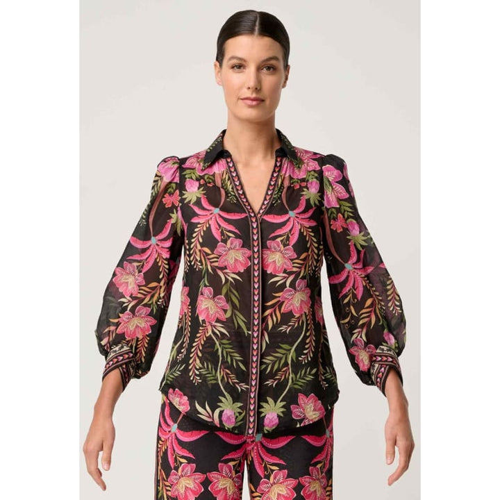 Elysian Silk Cotton Shirt | Anthos Lotos - Tops