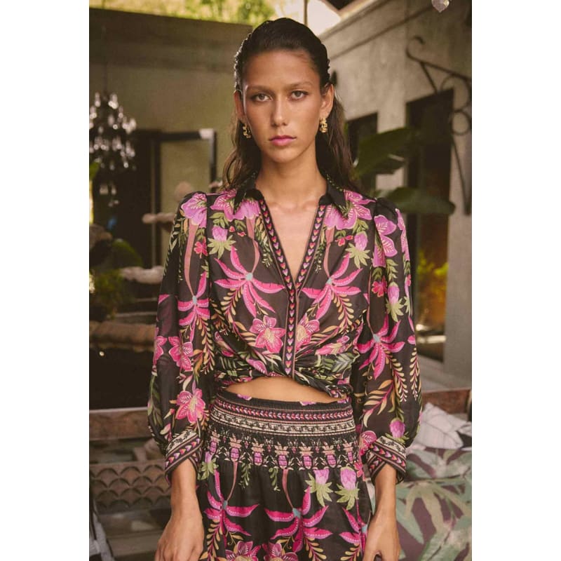 Elysian Silk Cotton Shirt | Anthos Lotos - Tops