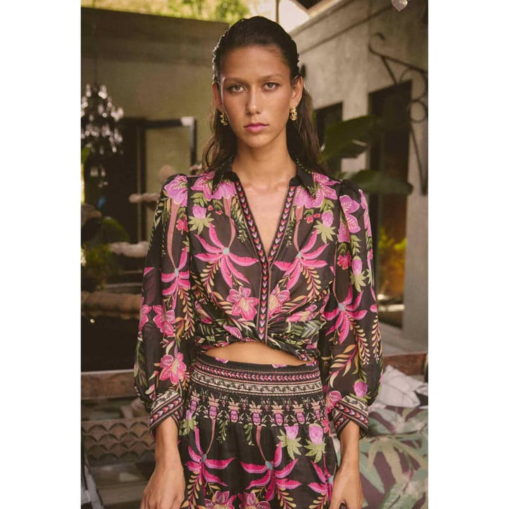 Elysian Silk Cotton Shirt | Anthos Lotos - Tops
