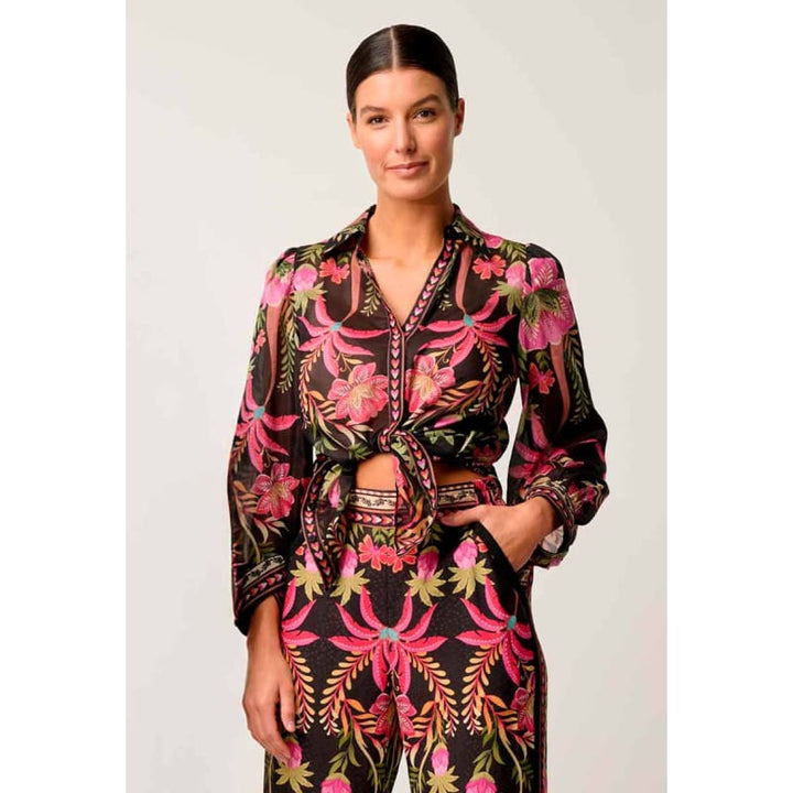 Elysian Silk Cotton Shirt | Anthos Lotos - Tops