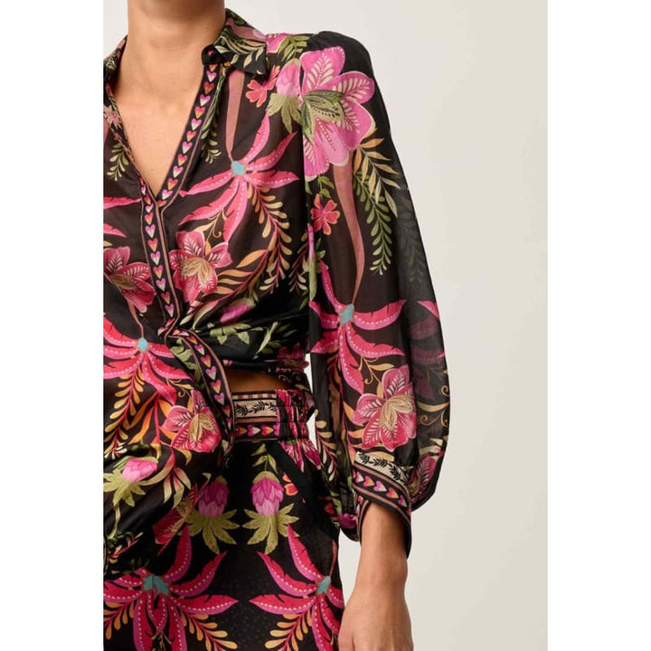 Elysian Silk Cotton Shirt | Anthos Lotos - Tops