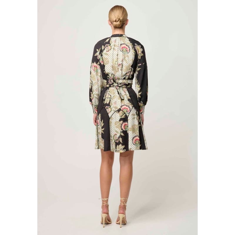 Emersyn Viscose Linen Viscose Dress | Mariposa Nero - Dress