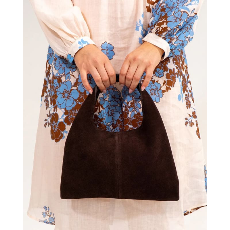 Emery Tote | Chocolate Suede - Accessories