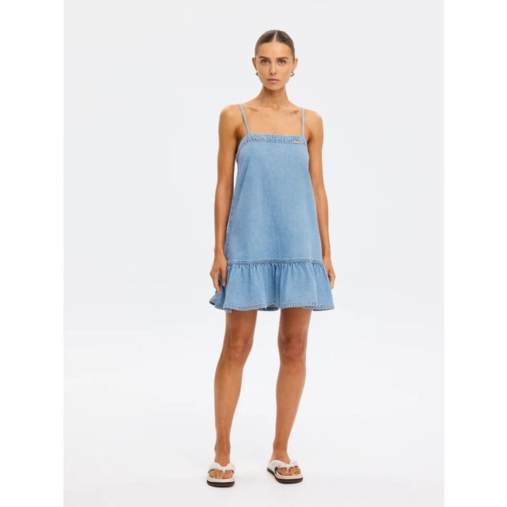 Emilie Denim Strappy Dress | Coast Blue - Dress