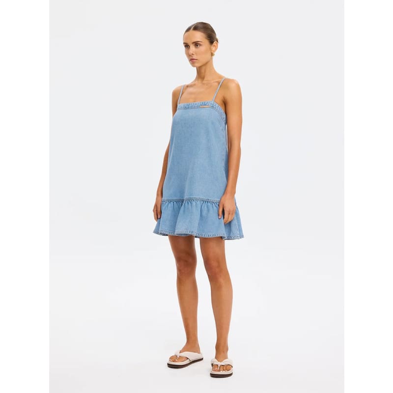 Emilie Denim Strappy Dress | Coast Blue - Dress