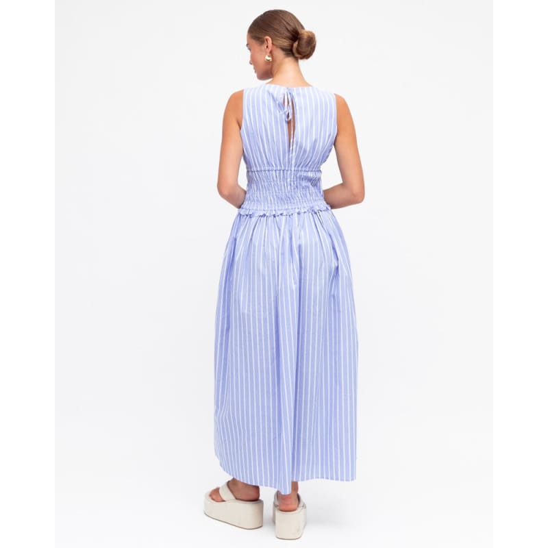 Emily Blue Stripe Dress - Dress