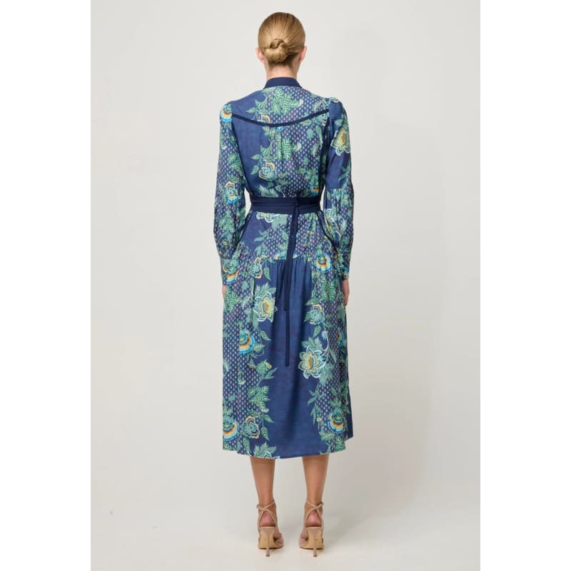 Esmeralda Viscose Dobby Midi Dress | Mariposa Zaffro - Dress