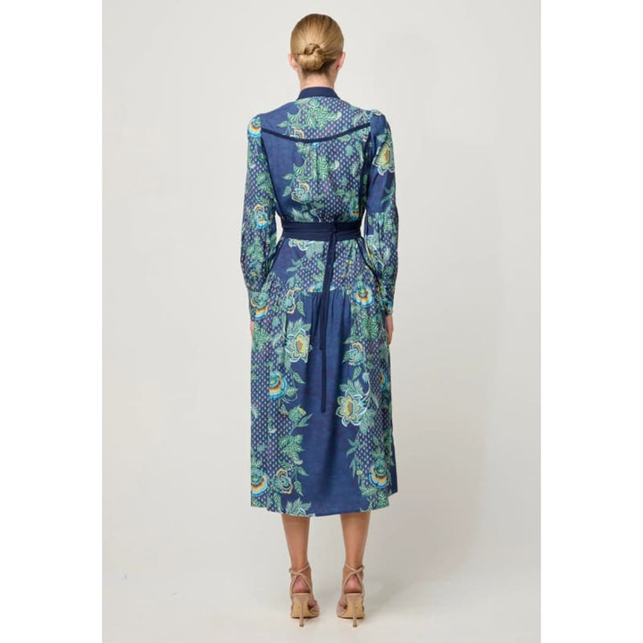 Esmeralda Viscose Dobby Midi Dress | Mariposa Zaffro - Dress