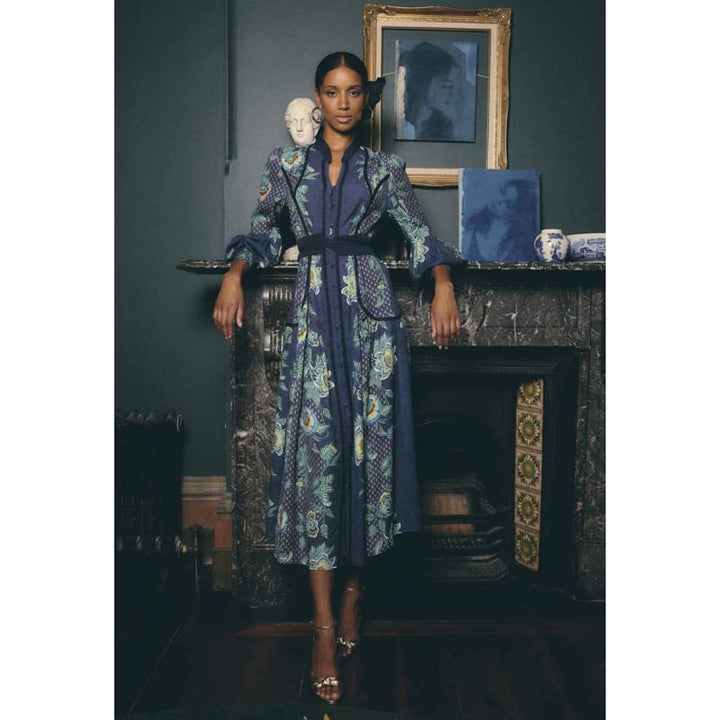 Esmeralda Viscose Dobby Midi Dress | Mariposa Zaffro - Dress