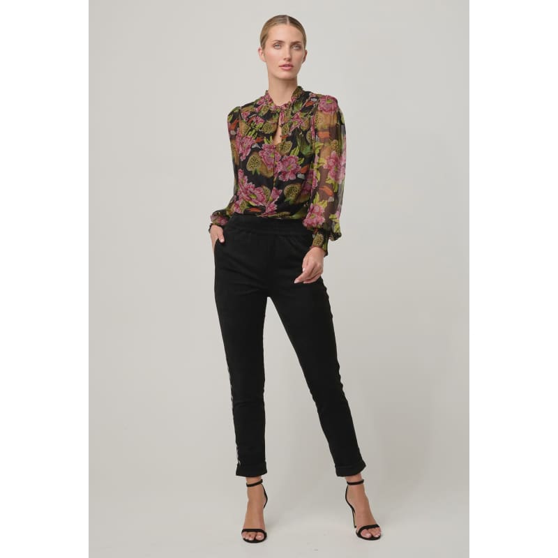 Estrella Viscose Chiffon Blouse | Winter Granadilla - Tops