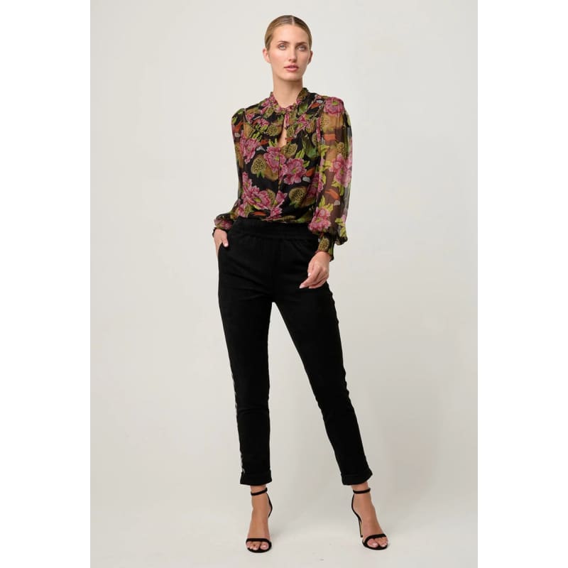 Estrella Viscose Chiffon Blouse | Winter Granadilla - Tops