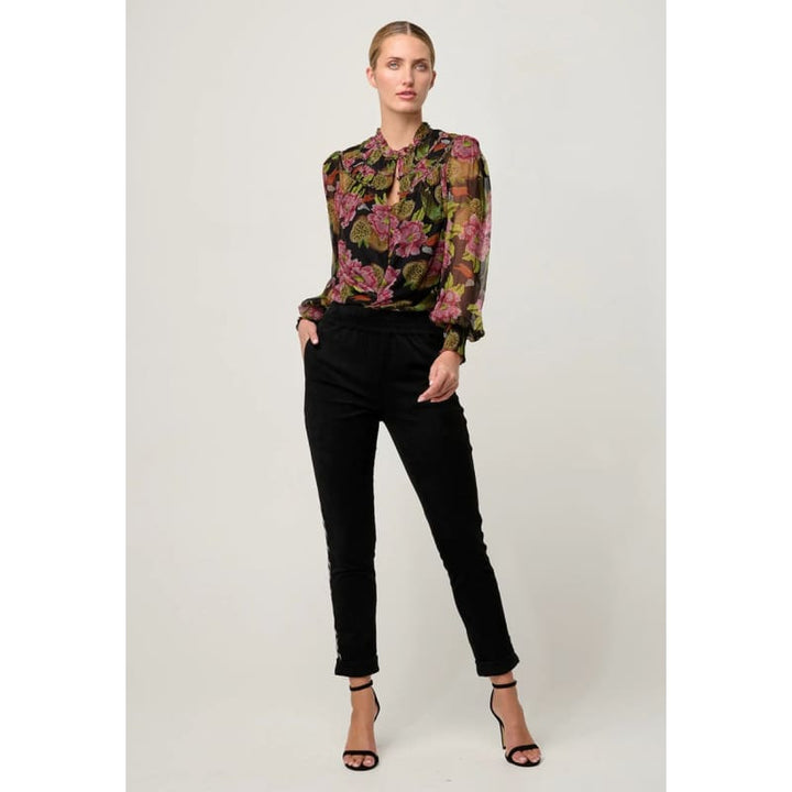 Estrella Viscose Chiffon Blouse | Winter Granadilla - Tops