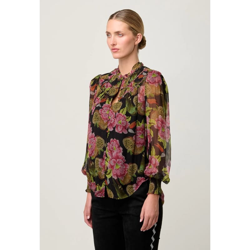 Estrella Viscose Chiffon Blouse | Winter Granadilla - Tops