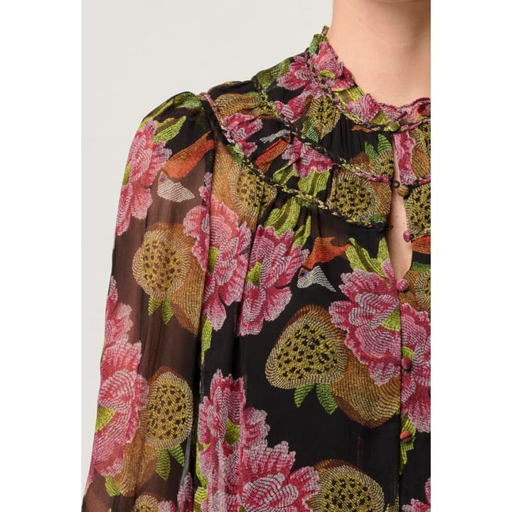 Estrella Viscose Chiffon Blouse | Winter Granadilla - Tops