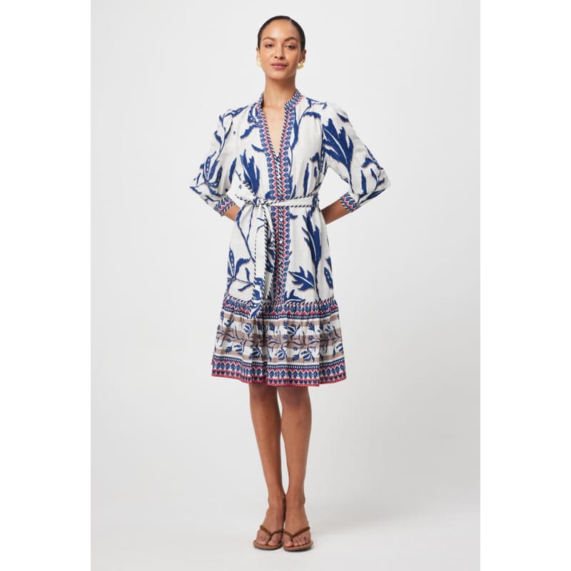 Eudora Linen Viscose Dress | Palm Shadow - Dress