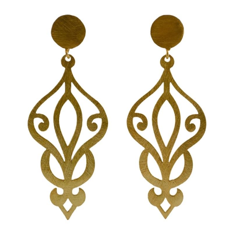 Euro Gold Flock Earrings | B62 - Jewellery
